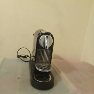 Sleek Black Espresso Machine